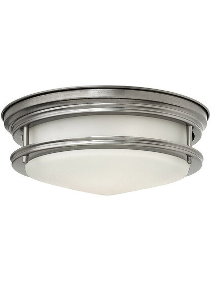 Hadley 12 inch Flush Mount Ceiling Light in Antique Nickel